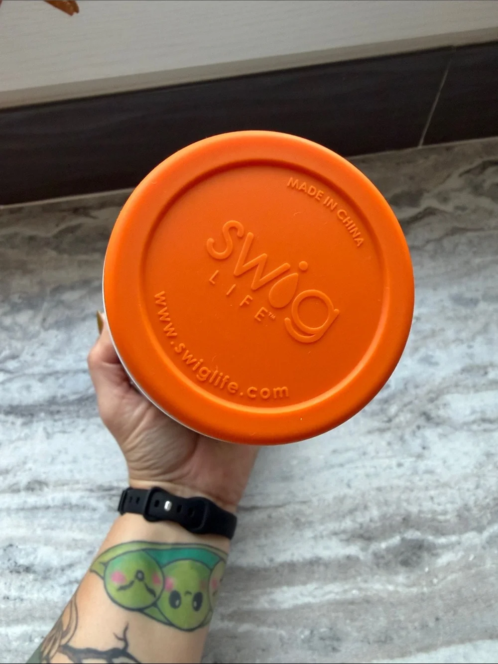 Autumn Pumpkin Stainless Steel Travel Tumbler - Orange & White